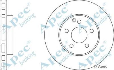 APEC BRAKING dsk2224 -  Тормозной диск